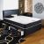 Black Upholstered Divan Bed with Mattress - on sale save 70%