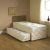 Mystic 3-in-1 Pull Out Guest Trundle Bed in Cream Colour with Comfy Mattresses